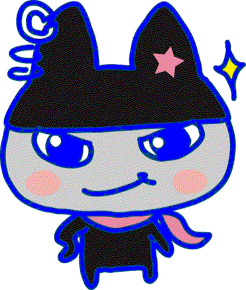 KuroMametchi, who has a very cool black-and-gray design with pink accents and piercings.